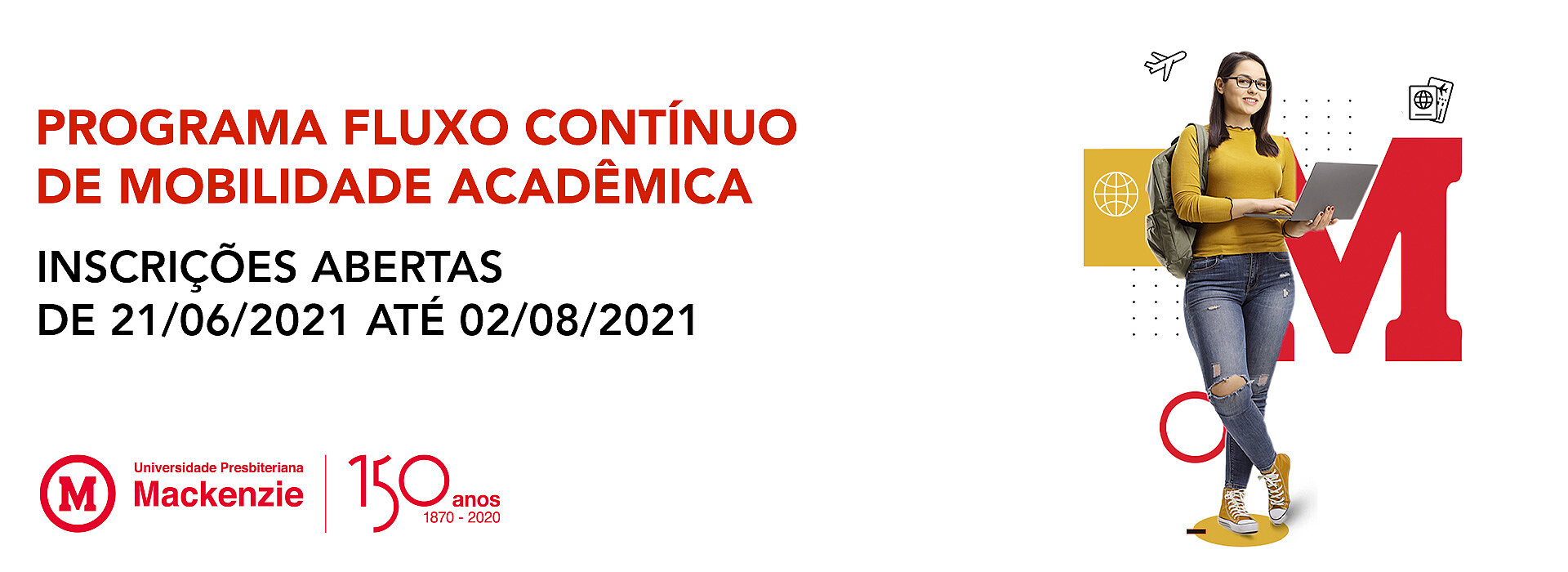 Banner do Programa de Fluxo Contínuo de Mobilidade Acadêmica