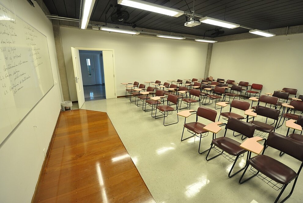 Sala de aula - Mackenzie Campinas. 