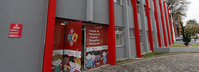 fachada da ala pediátrica do Hospital Mackenzie Curitiba